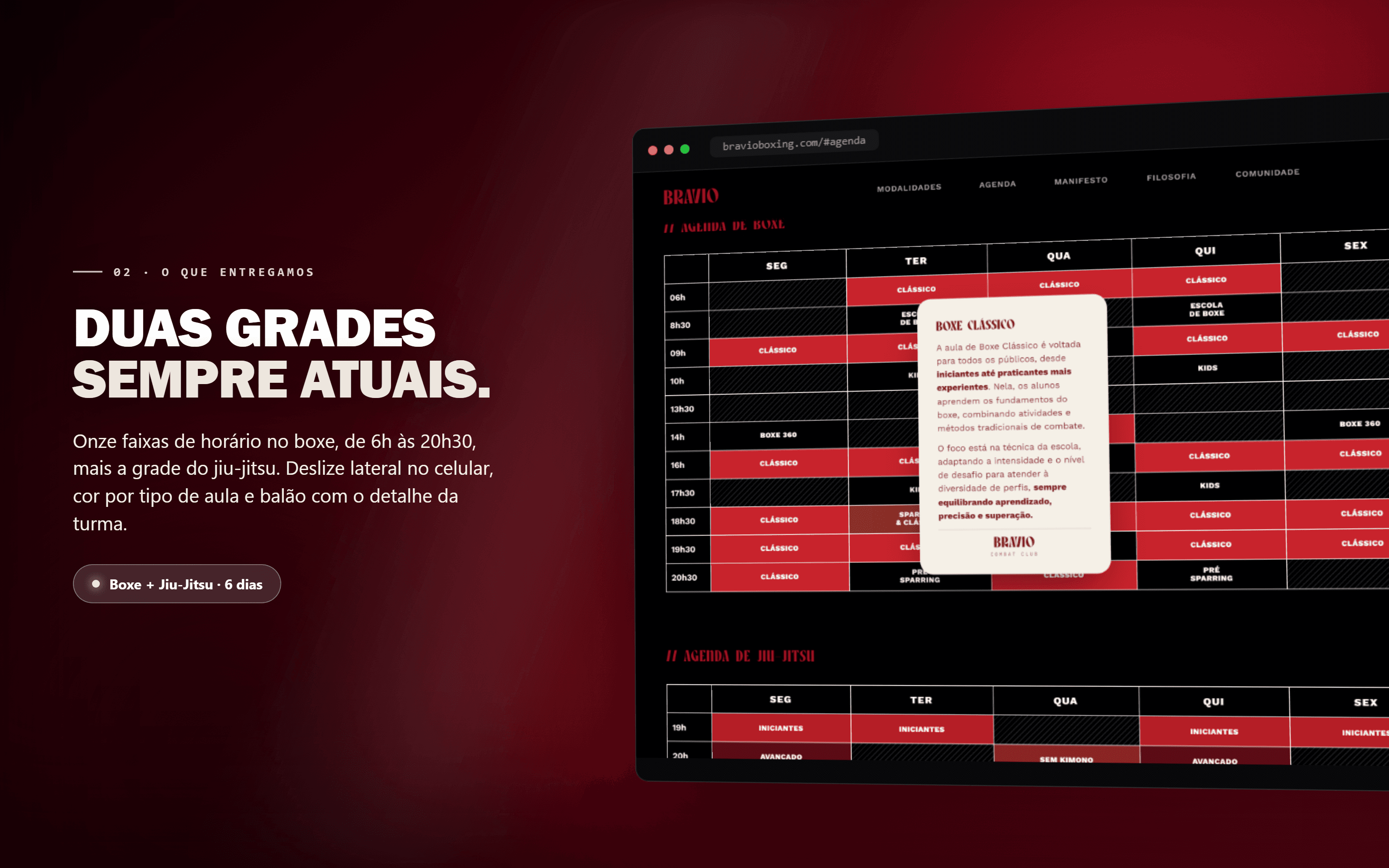 Duas grades de horário que se mantêm atuais