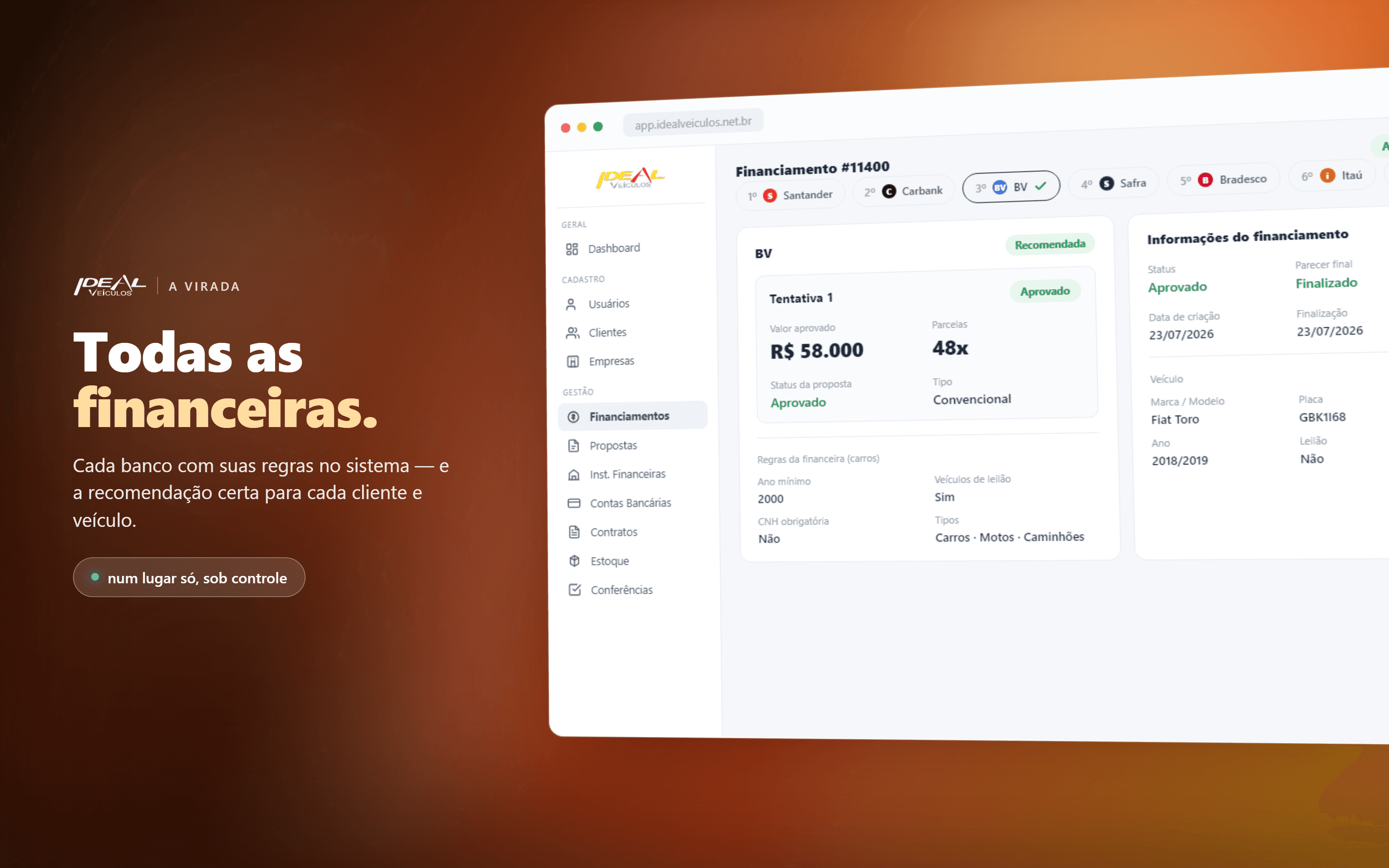 Todas las financieras en un solo lugar