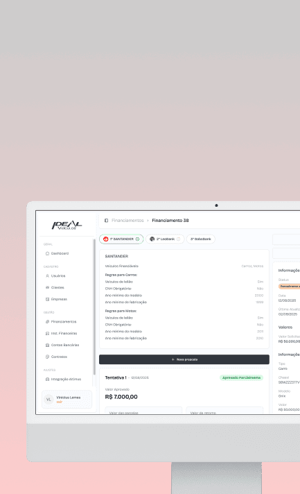 Grupo Ideal - Agilidade e precisão na gestão de financiamentos e comissões