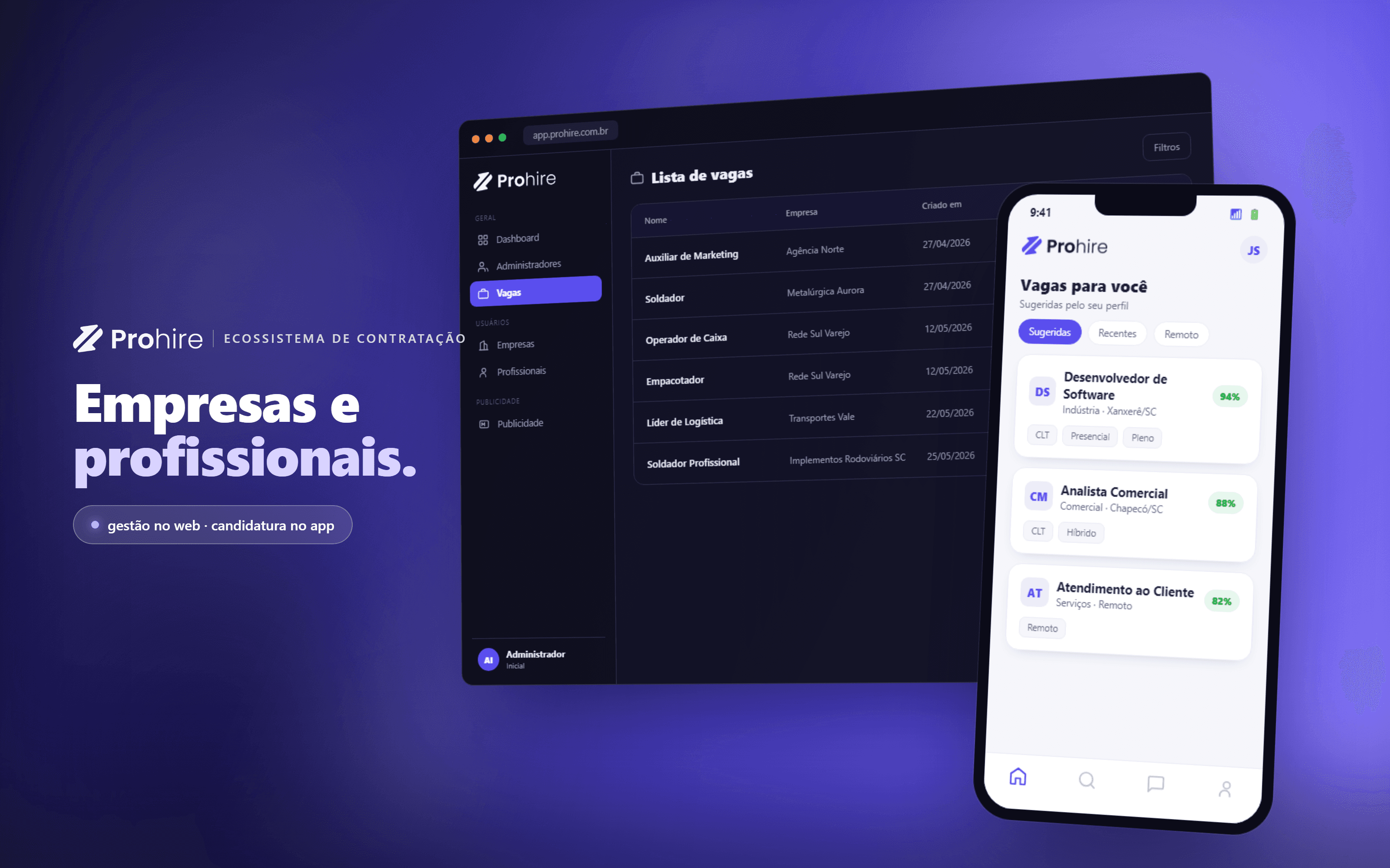 ProHire brings companies and professionals into one ecosystem