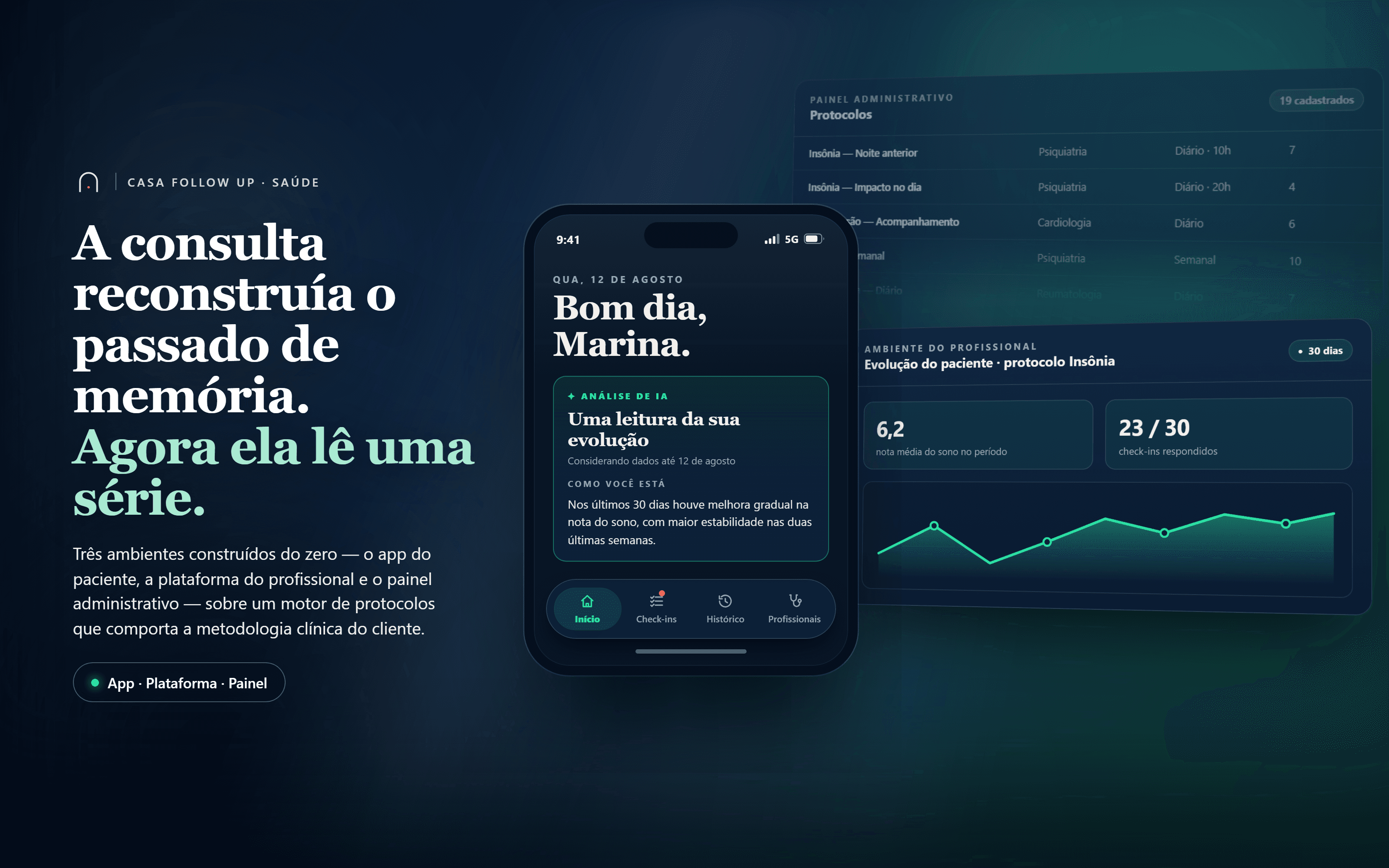 O que aconteceu com o paciente entre duas consultas deixou de depender da memória dele